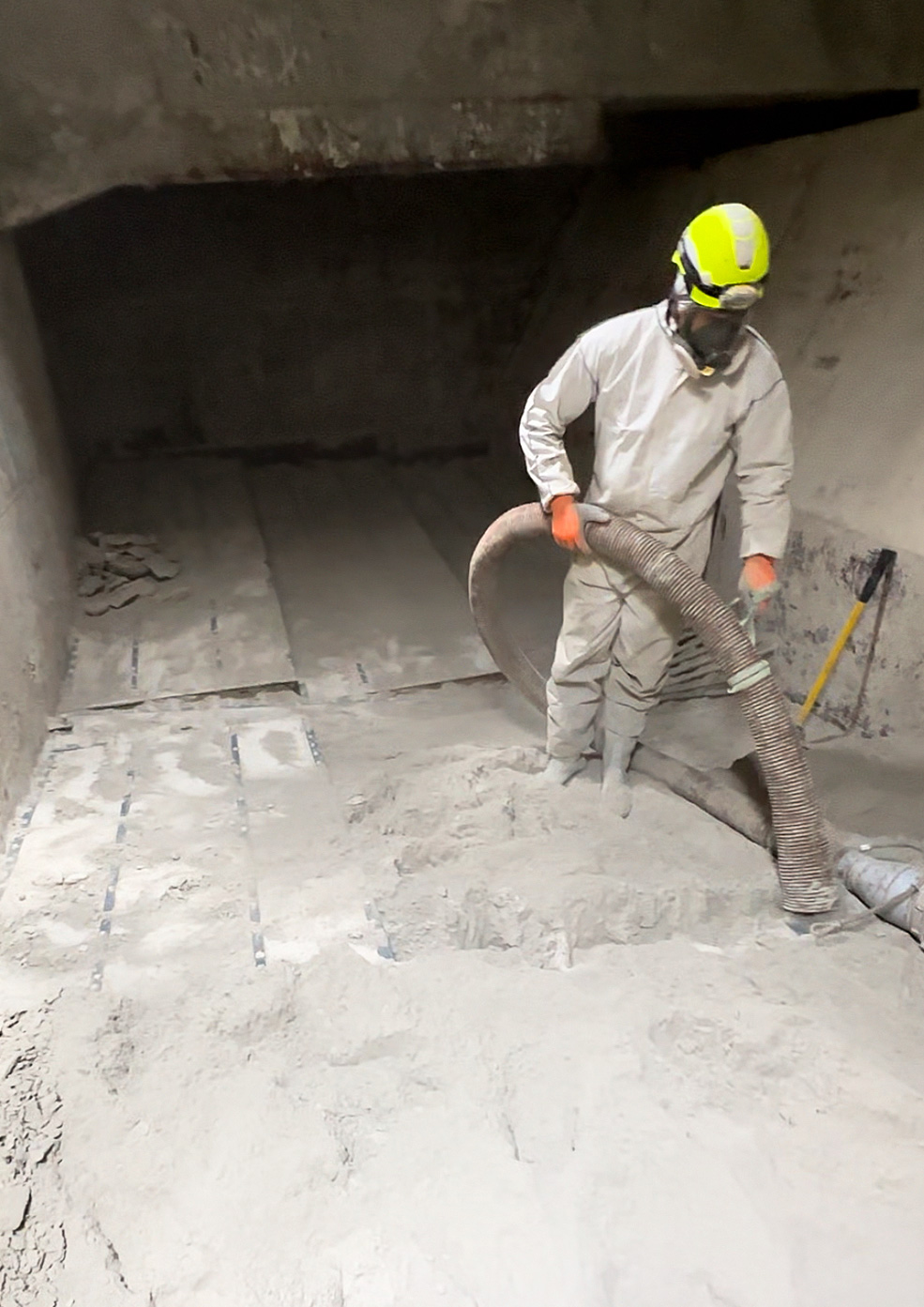 Aspiration industrielle de plain-pied